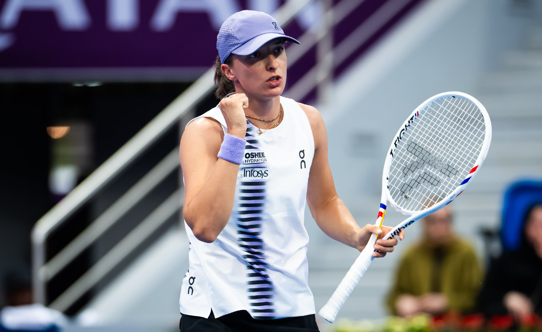 斯瓦泰克多哈首战告捷🙌WTA1000多哈站第二轮，三届赛会冠军、头号种子斯瓦泰