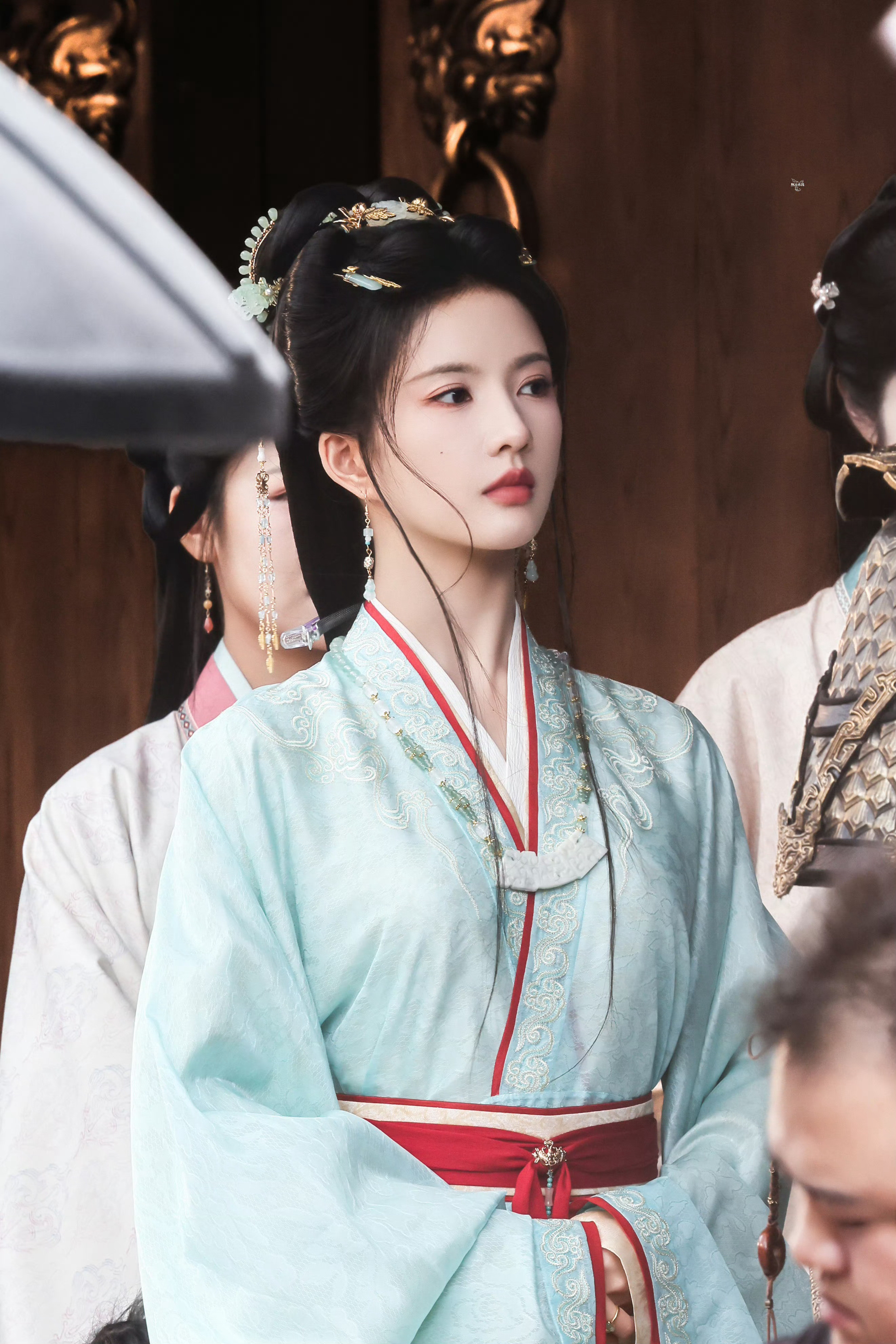 新造型～～～刘些宁《归良辰》☽绿衣（绿红》+玉饰项链