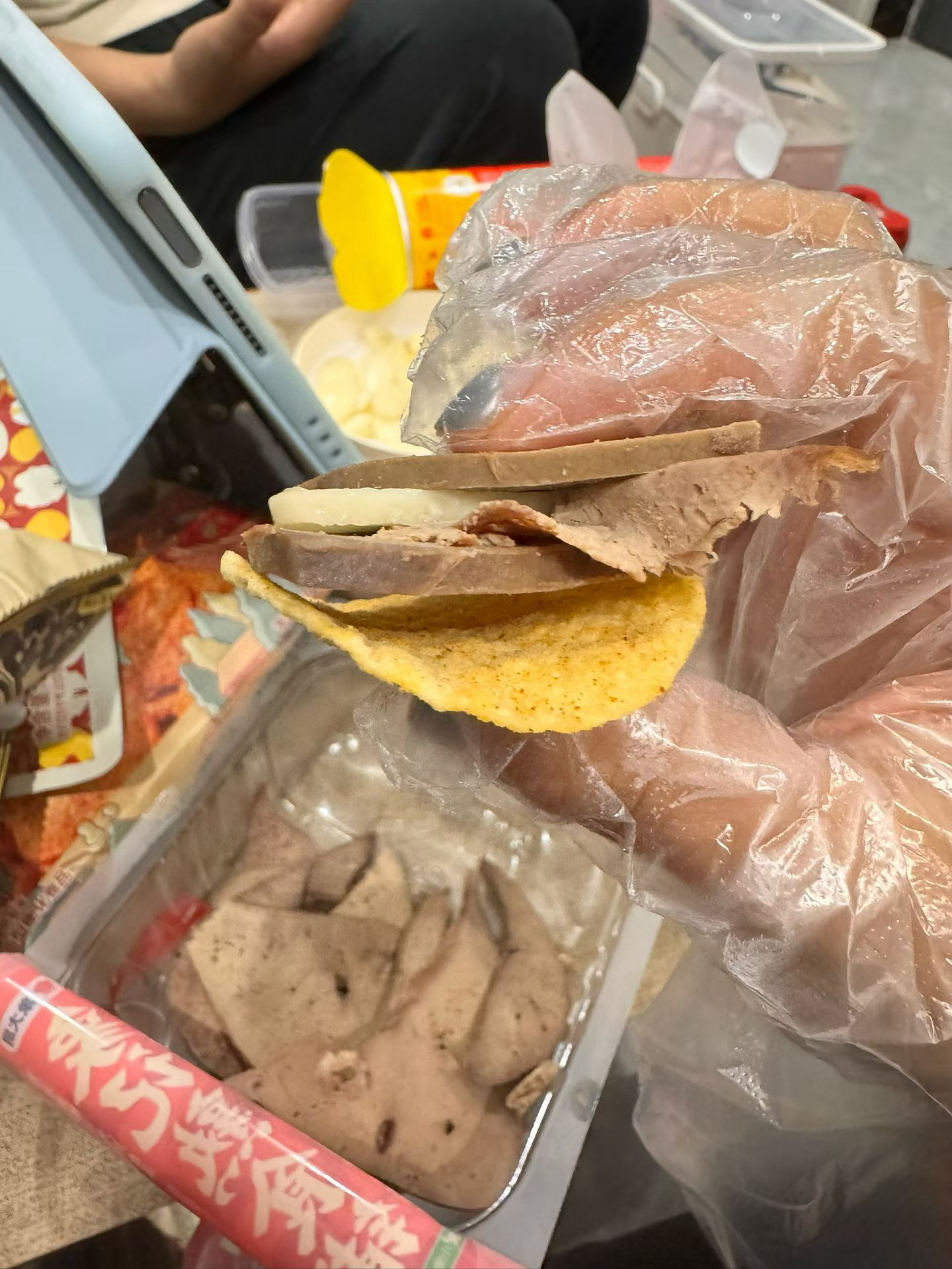 肝脆薯了蒜了好吃😋​​​