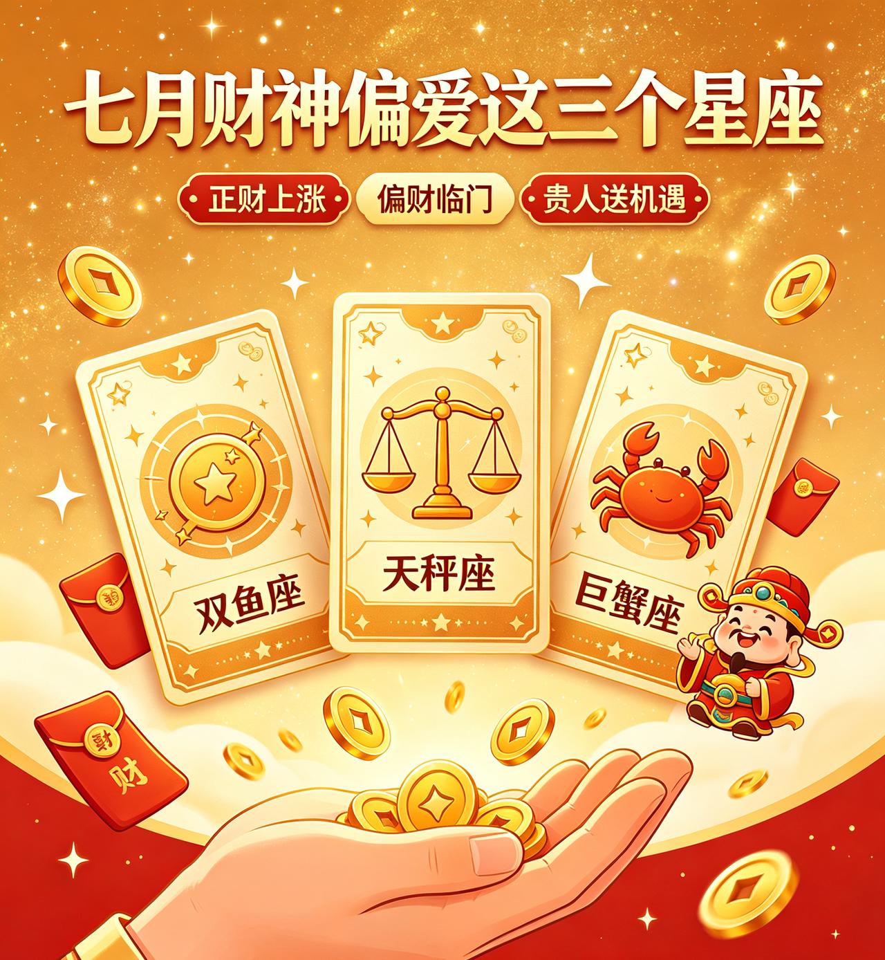 七月财运转机已到！这三个星座财源主动找上门！进入七月财运迎来大翻