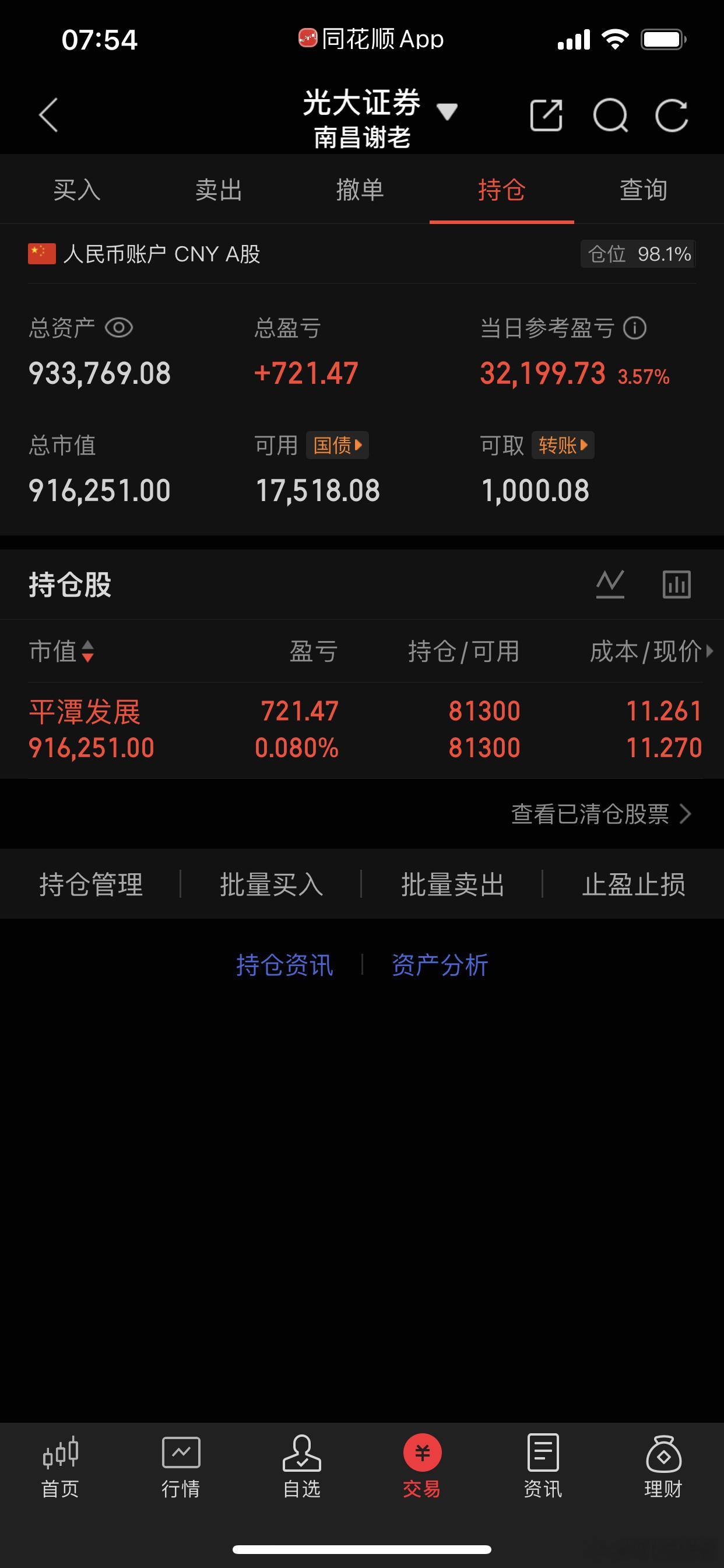 距离回本越来越近了，希望早上能实现正收益，干就完了今天看修复