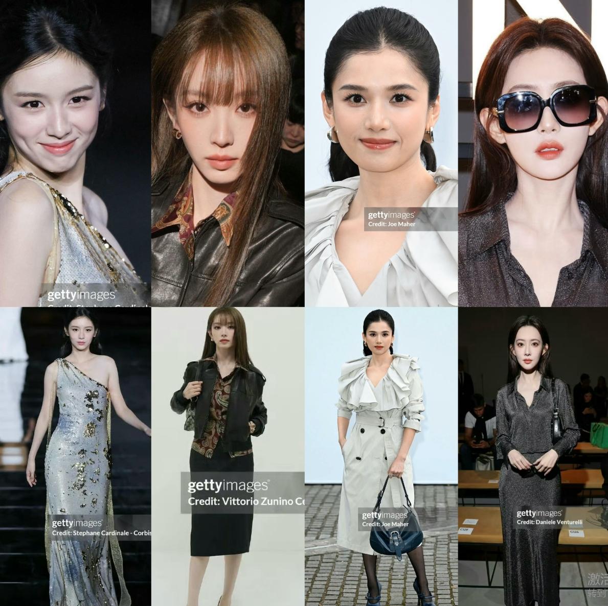 四位95花时装周生图！周也，张婧仪，孟子义，田曦薇四位95花受邀出席海外时装周