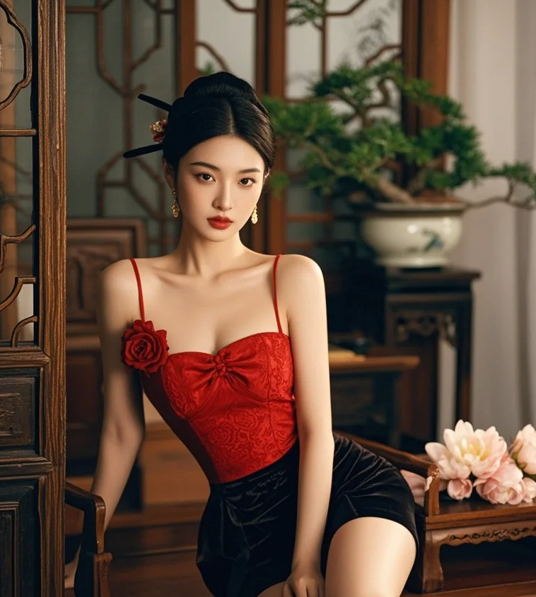 竹影婆娑，佳人抚笛，这古典美人的悠扬韵律，是否撩动你心？
