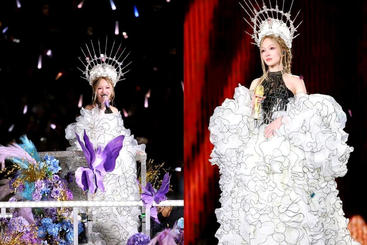 张韶涵你给别人留条路吧她在长沙演唱会穿上那身童话公主裙，就那么站在花丛里，让每