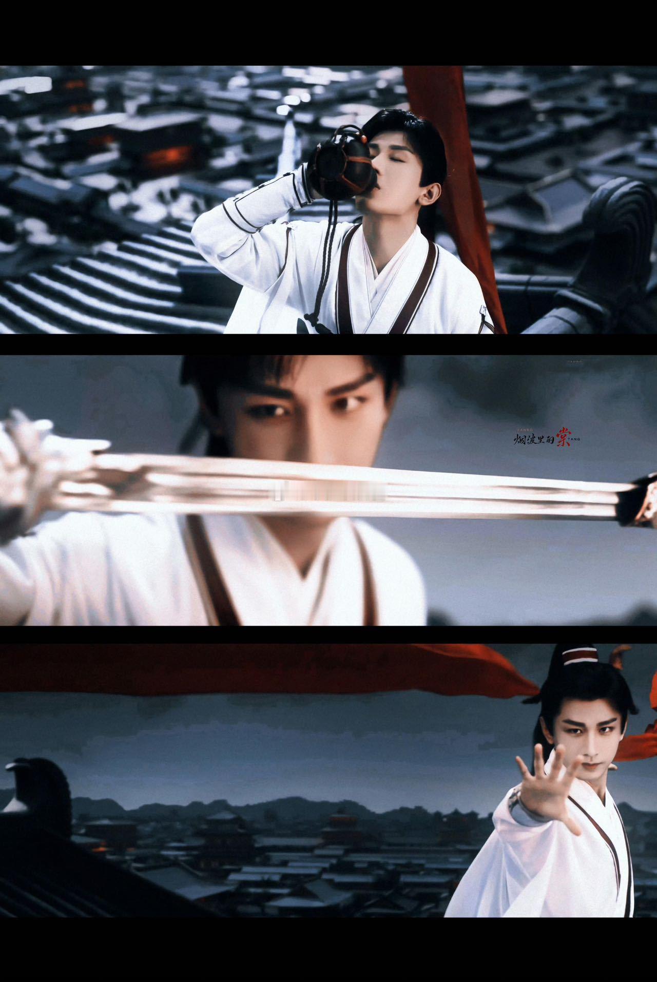 李相夷的红绸传给了谢淮安从李相夷到谢淮安，红绸的颜色或许会被岁月冲淡，可里面的