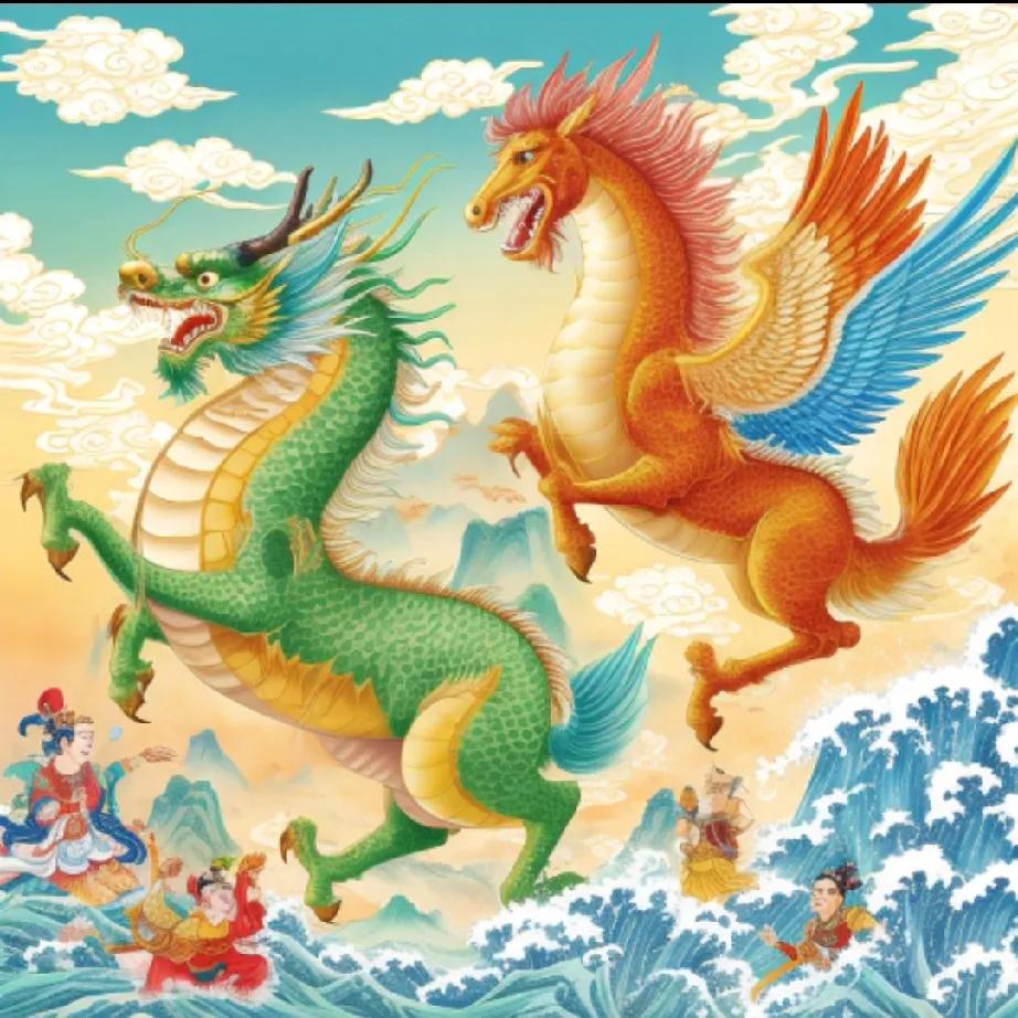 生肖马与生肖龙可以相伴相守，属于中上等组合，自古便有“龙马精神”的美好寓意。地支