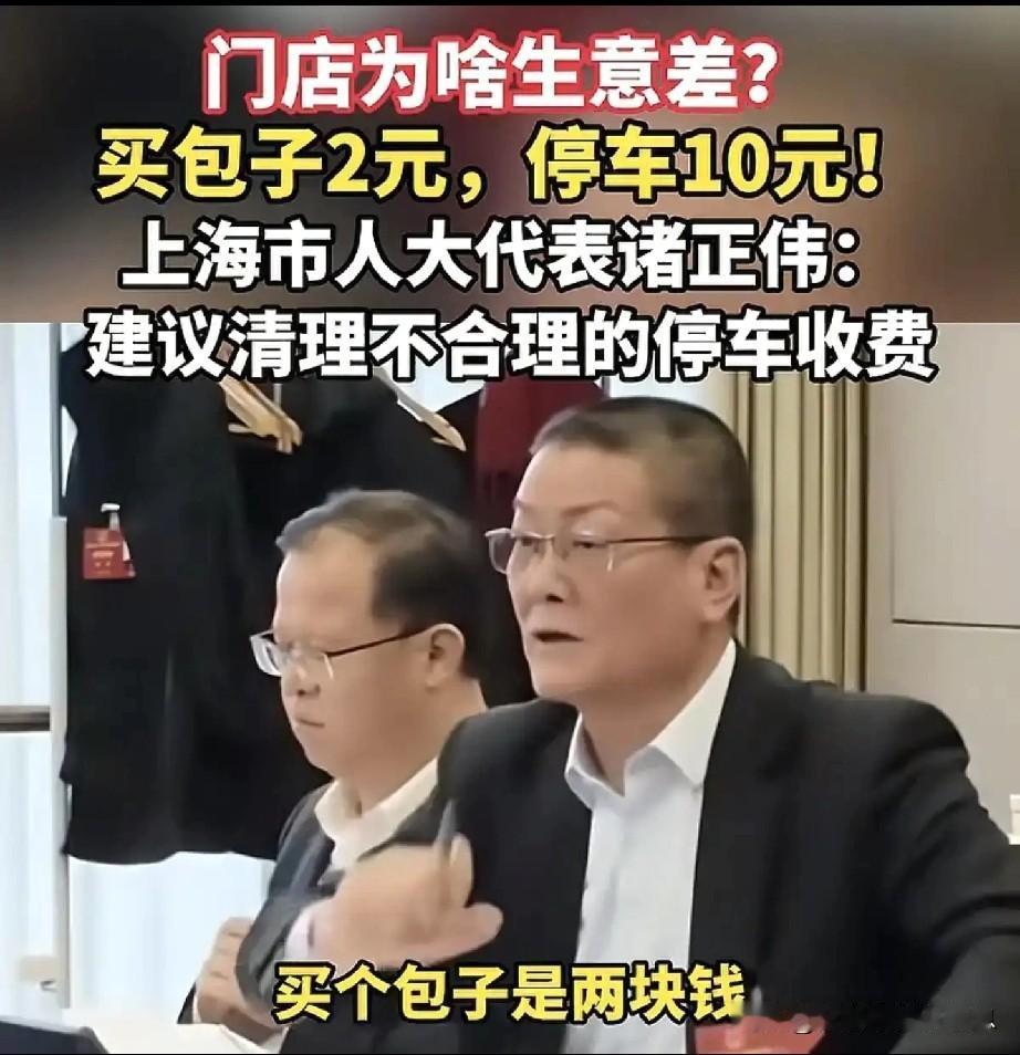 代表诸正伟在上海两会上的发言：城市管理中的黄线和收费杆问题发言总结为：