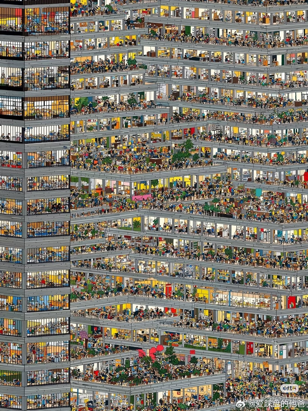 清明上班图，今天我老婆去加班了。