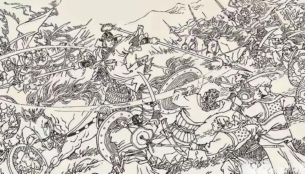 定隋九老双枪定彦平，武力高强，双枪重120斤，舞得虎虎生威，突万军中如...