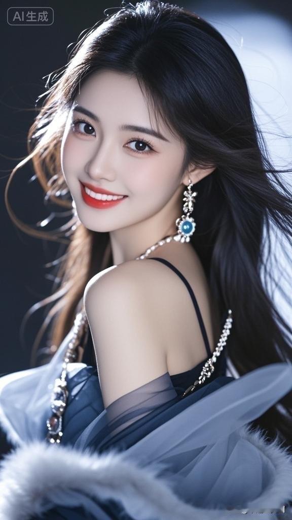 优雅黑发美人，惊艳的侧颜杀！