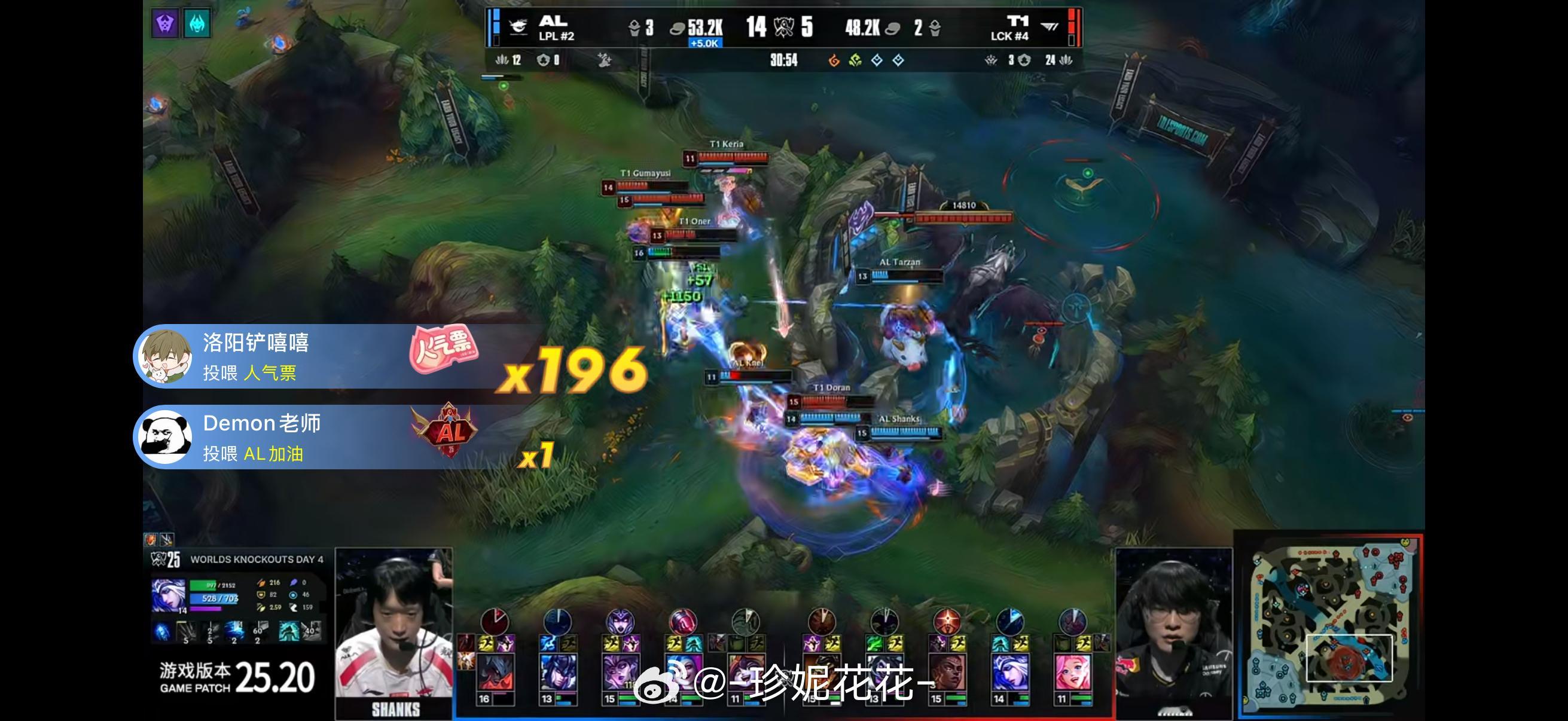 AL对战T1这把太强了真的，我都不敢呼吸了​​​