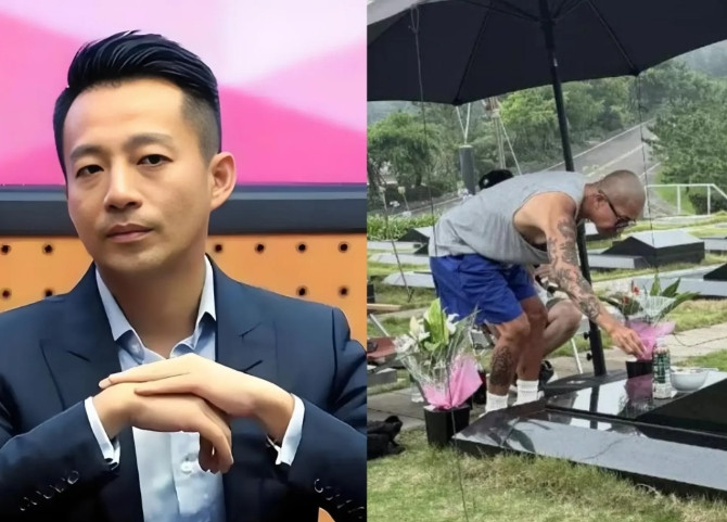 看到大S的墓碑刻文，汪小菲能气晕！台媒报，网友金宝山偶遇具俊晔在守墓，照片曝光