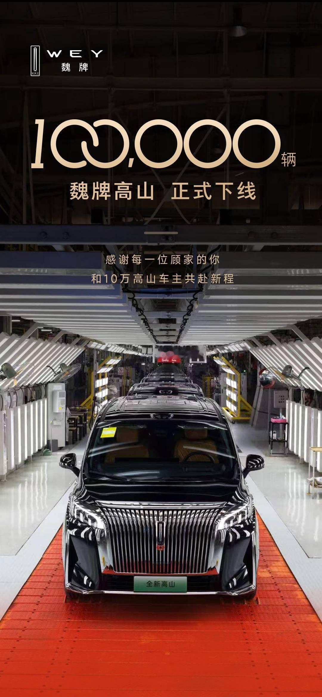 我和我的十万靠山！魏牌高山这波真的硬到家了！魏牌高山MPV10万辆正式下线！已