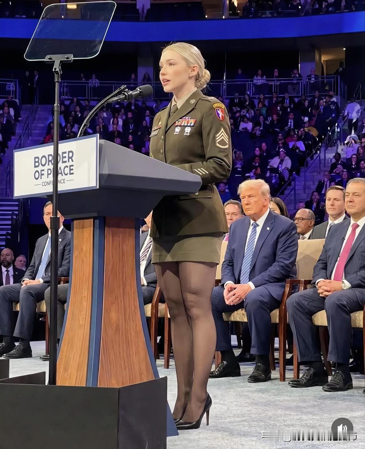 网上盛传的美军军方发言人，这美女是谁？！