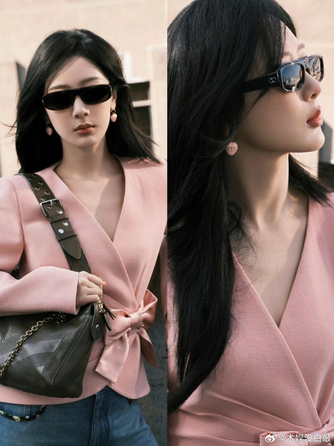 杨紫三年看秀look分享时尚表现力绝了啊！杨紫罗马时装周出发图