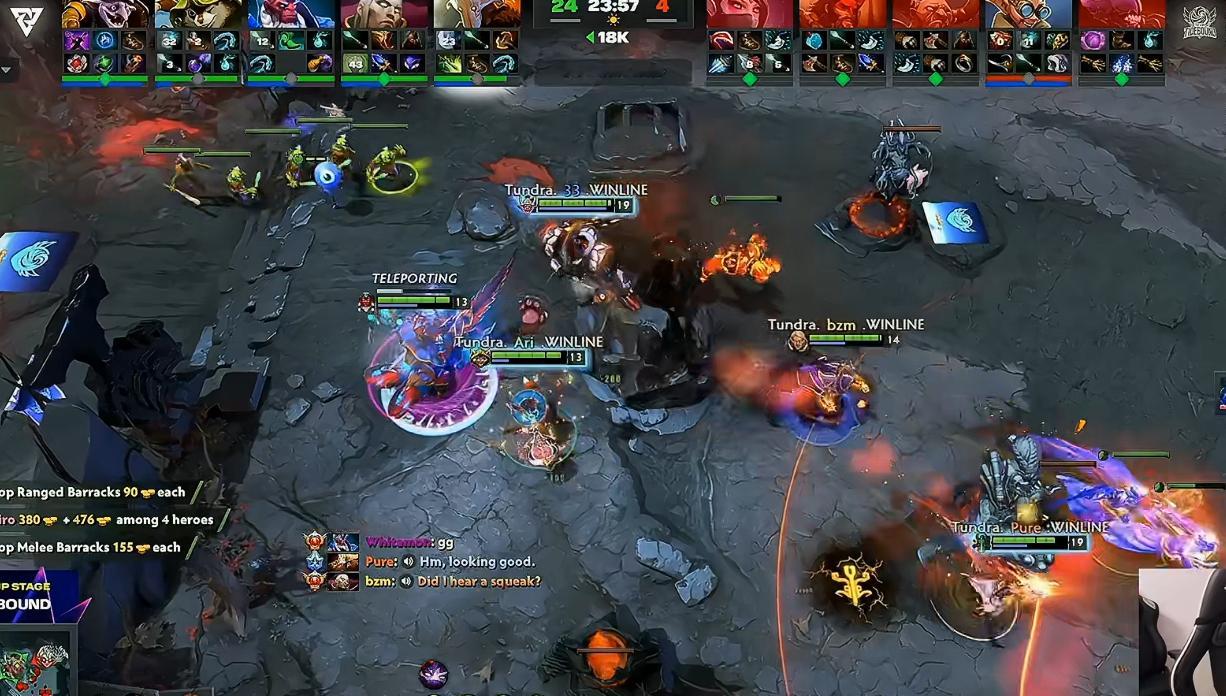 Tidebound遭Tundra血虐，最后一场是跟XG的内战，如果战车今天两场全