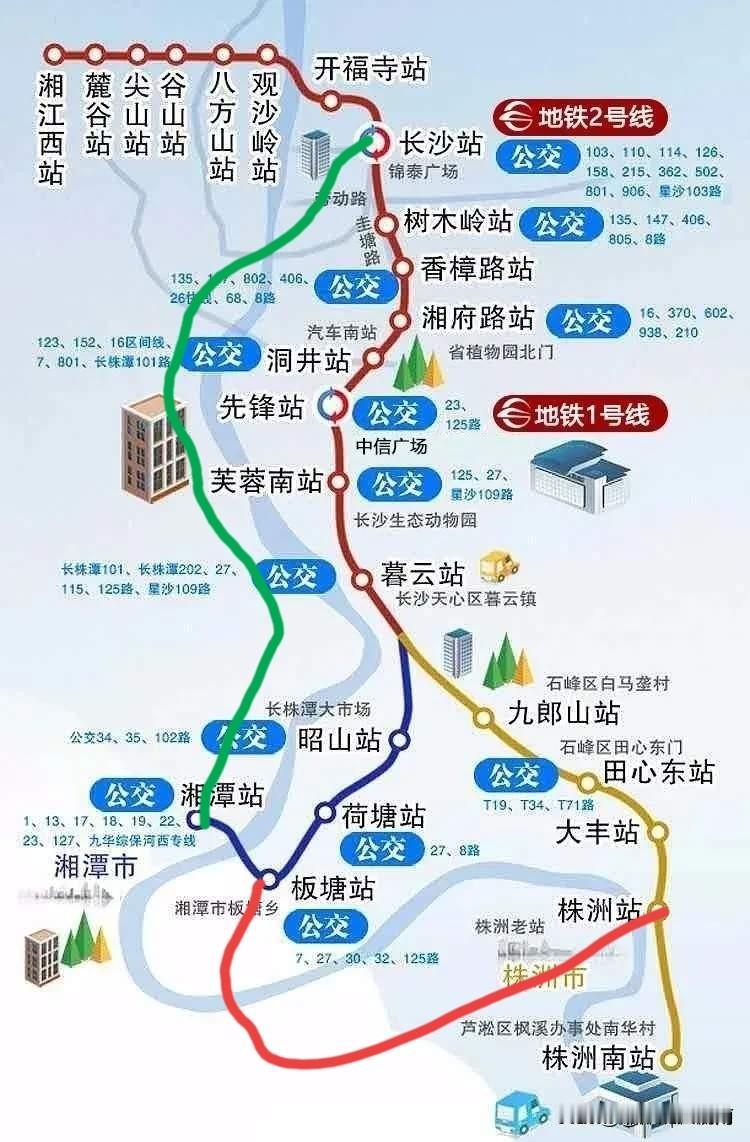 长株潭的轨道交通本应该以城际铁路为骨干，在此基础上去完善细枝末节，而不是大规模兴