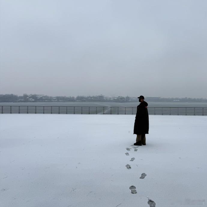 肖战晒出堆雪人成品照片，精心装扮的靓雪人吸睛十足，简约造型传递出满满的生活暖意。