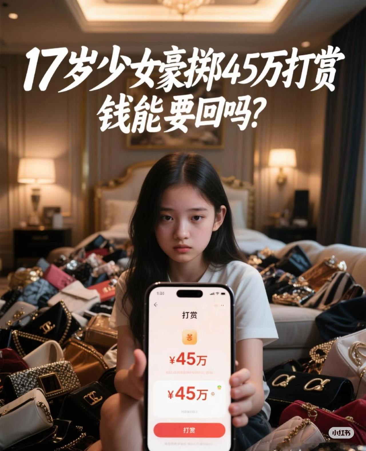 这不是年中的案子了吗？后面就退了24万好像，充了45万，用自己的耗绑定她爸的💳