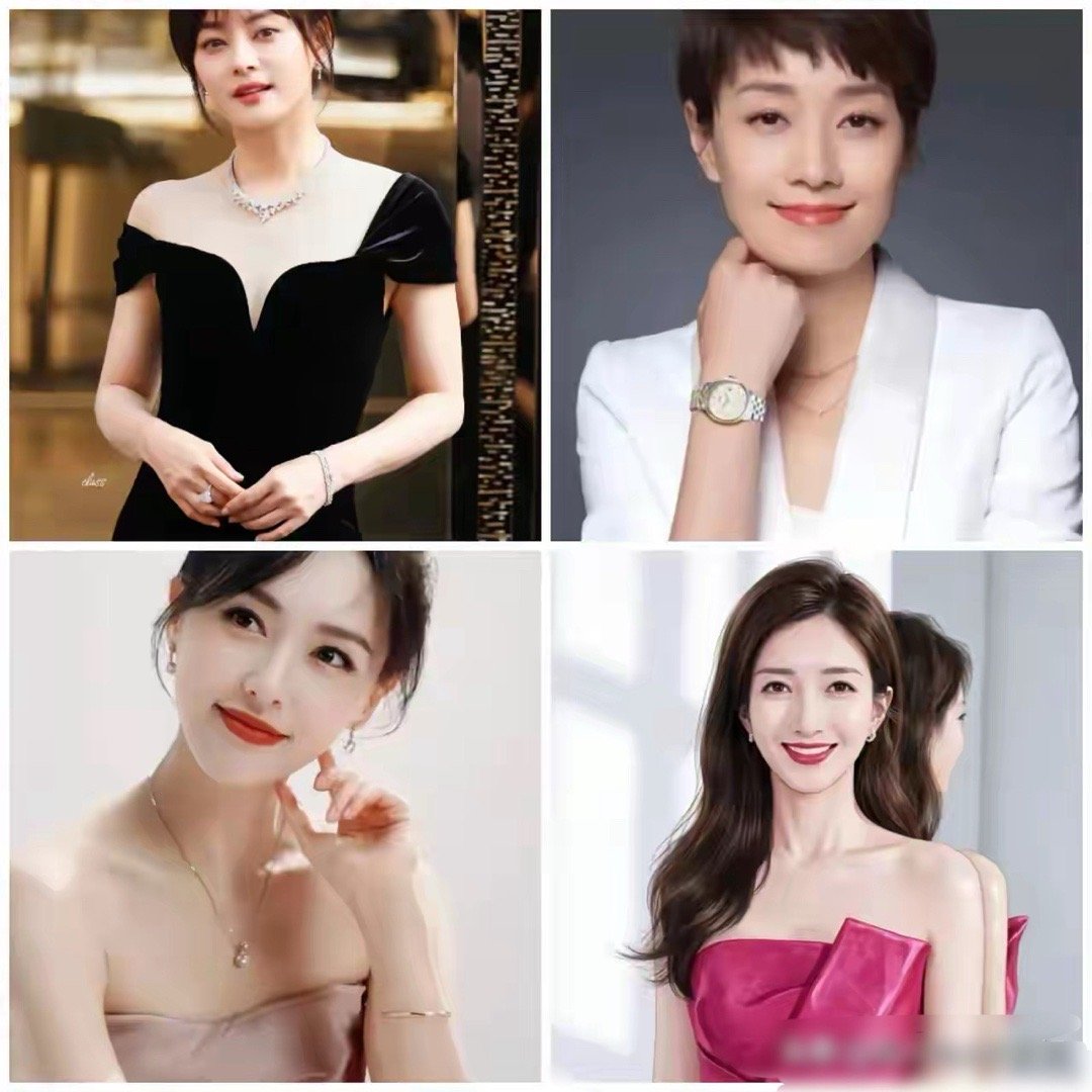 四个上海女明星，你更喜欢谁？第一个，孙俪，电视剧女王，当之无愧的视后，平时从来不