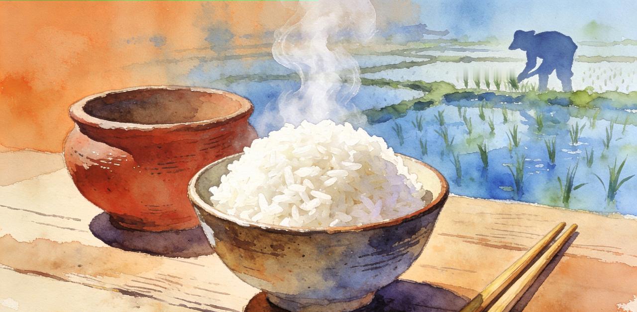 一个老外来中国，吃完一碗普普通通的白米饭，撂下筷子说了句石破天惊的话：“跟你们比