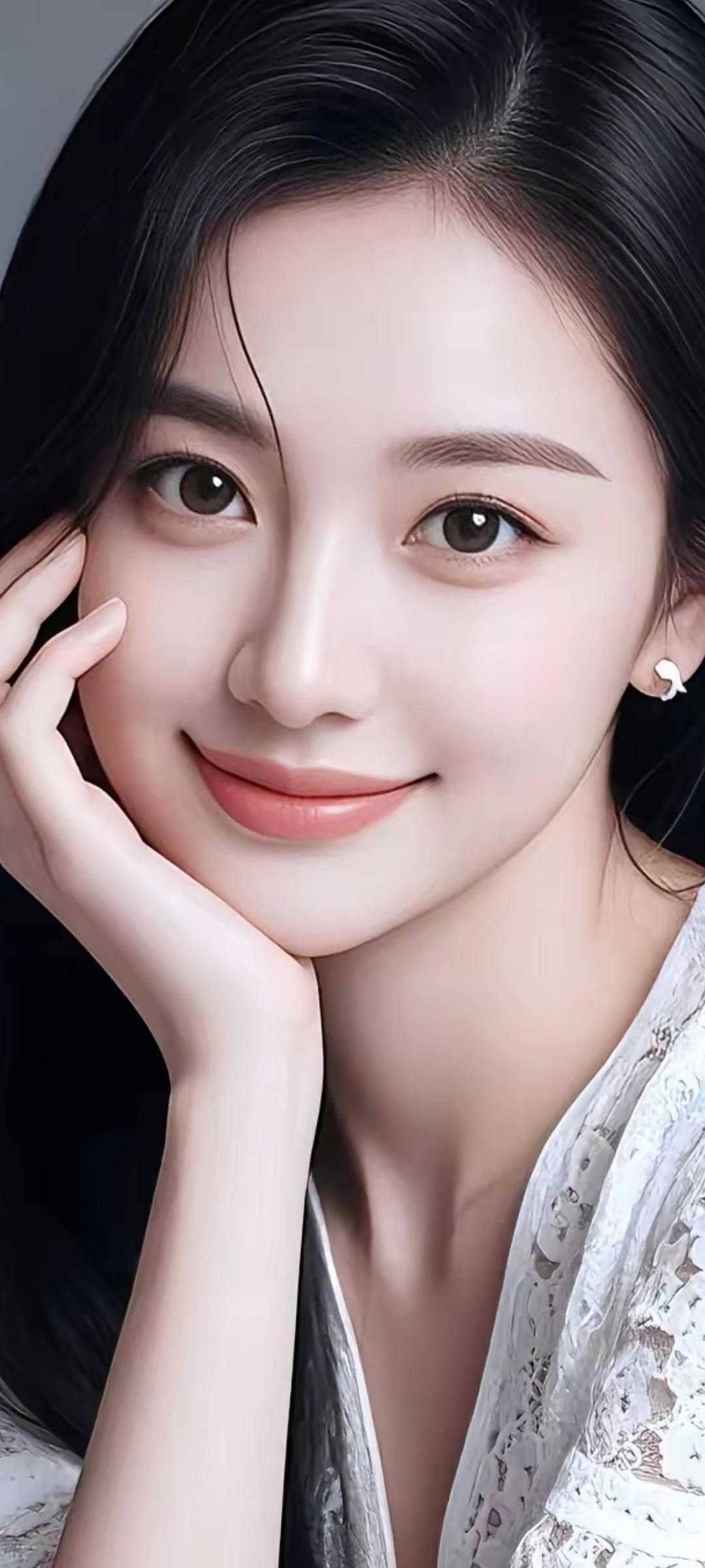 温柔甜美的微笑，宛如春日暖阳般温暖人心。