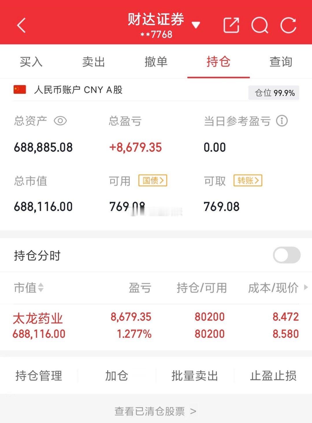 50w实盘挑战一年做到300w（第33天）总资产：688885当日盈亏：0持有：