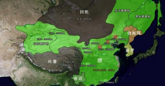 安史之乱前夕，安禄山实际掌握的兵力达到15万以上，约占唐军总兵力的1-4，而且安