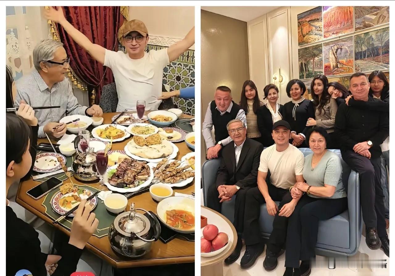 尼格买提这回回老家，算是把网友的好奇心勾到顶了！晒出的全家福里，一大家子都热