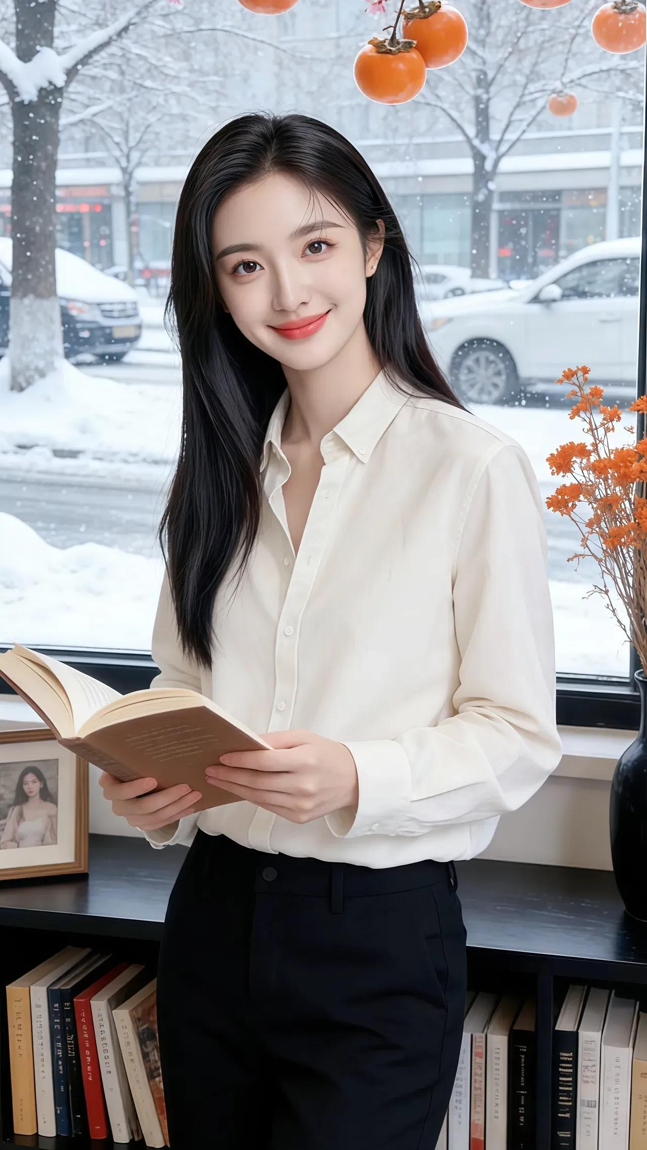 冬日暖阳下，书香浸染的静谧时光。