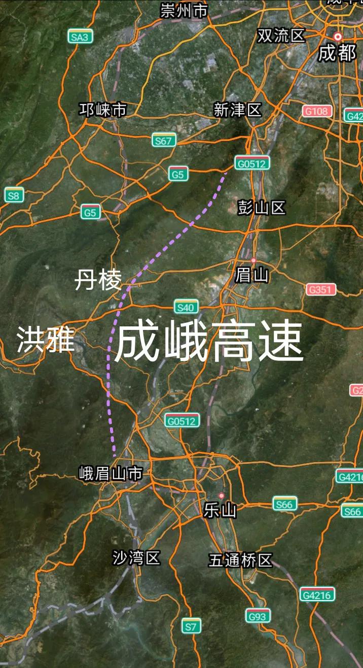 好消息，成都至乐山峨眉山即将新建一条直达高速，目前重点控制性工程全长约3公里长的