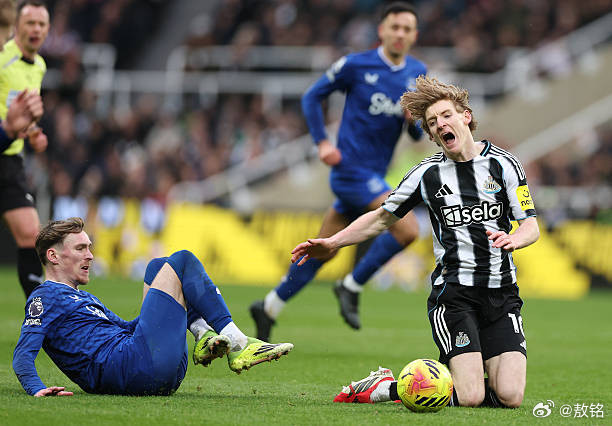 纽卡斯尔2比3埃弗顿埃迪-豪感受到了一种恐惧。输给埃弗顿，纽卡斯尔排名第12，