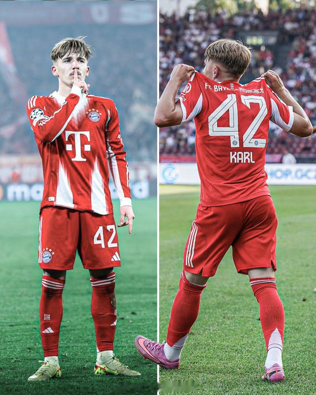 【儿皇梦】17岁拜仁中场新星卡尔，被问及除了拜仁之外，还想为哪支球队效力时，他给