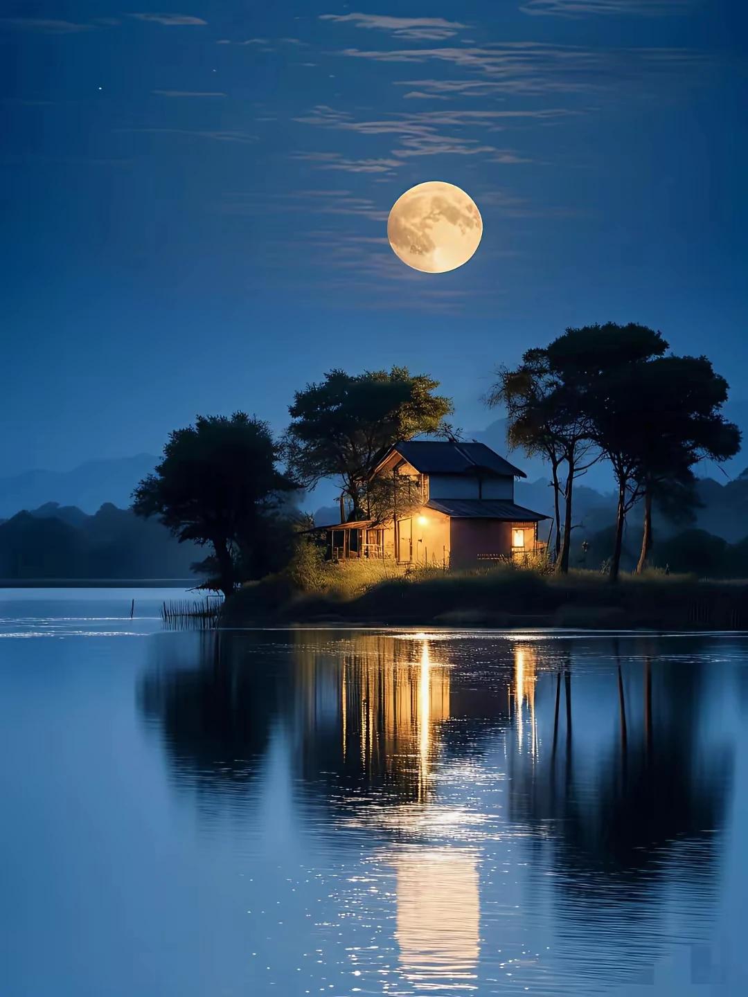 上联：月涌三江万里清下联：星耀四海一片晶