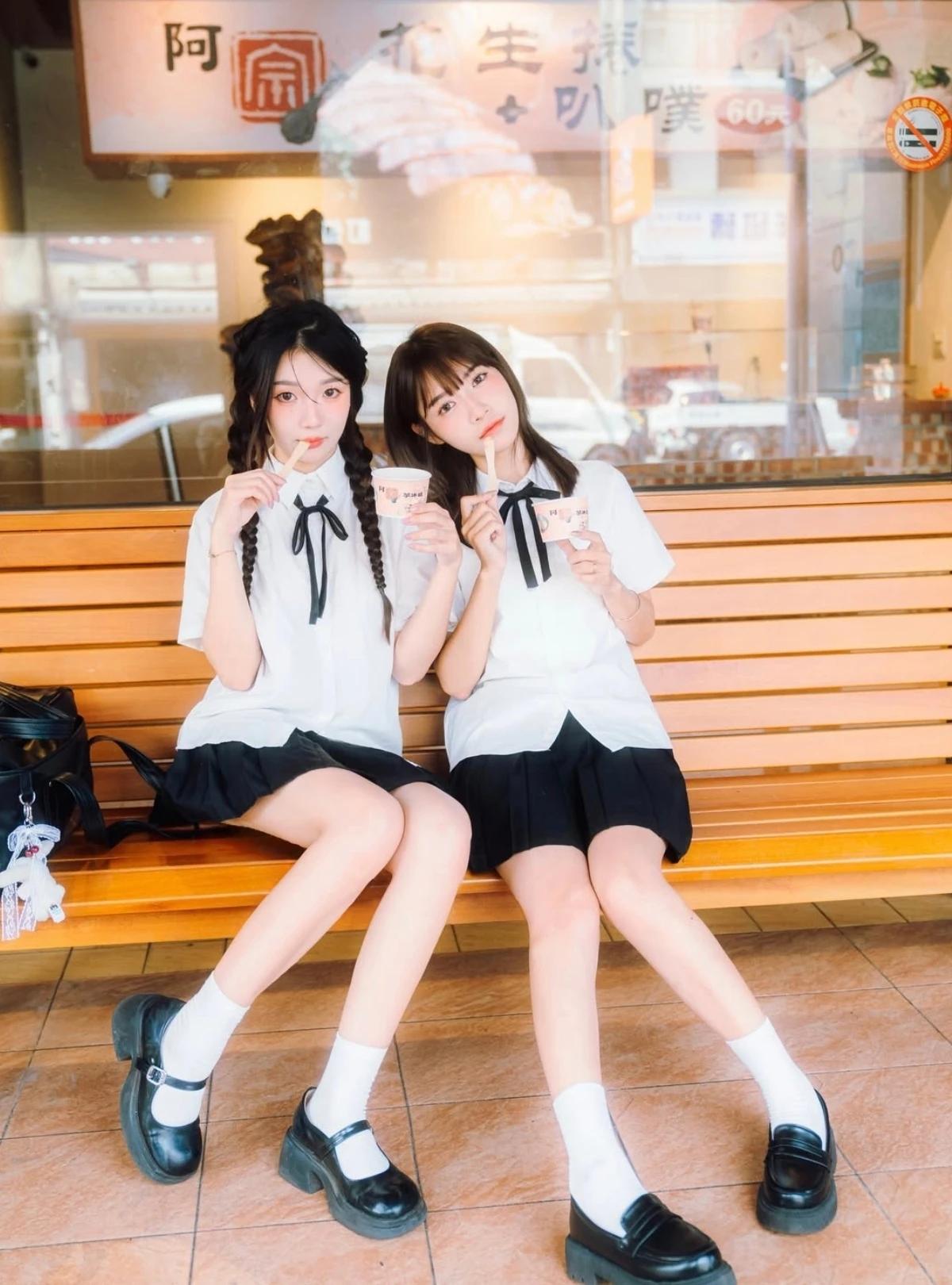 少女摄影|NO.0361期闺蜜户外写真可爱少女青春洋溢