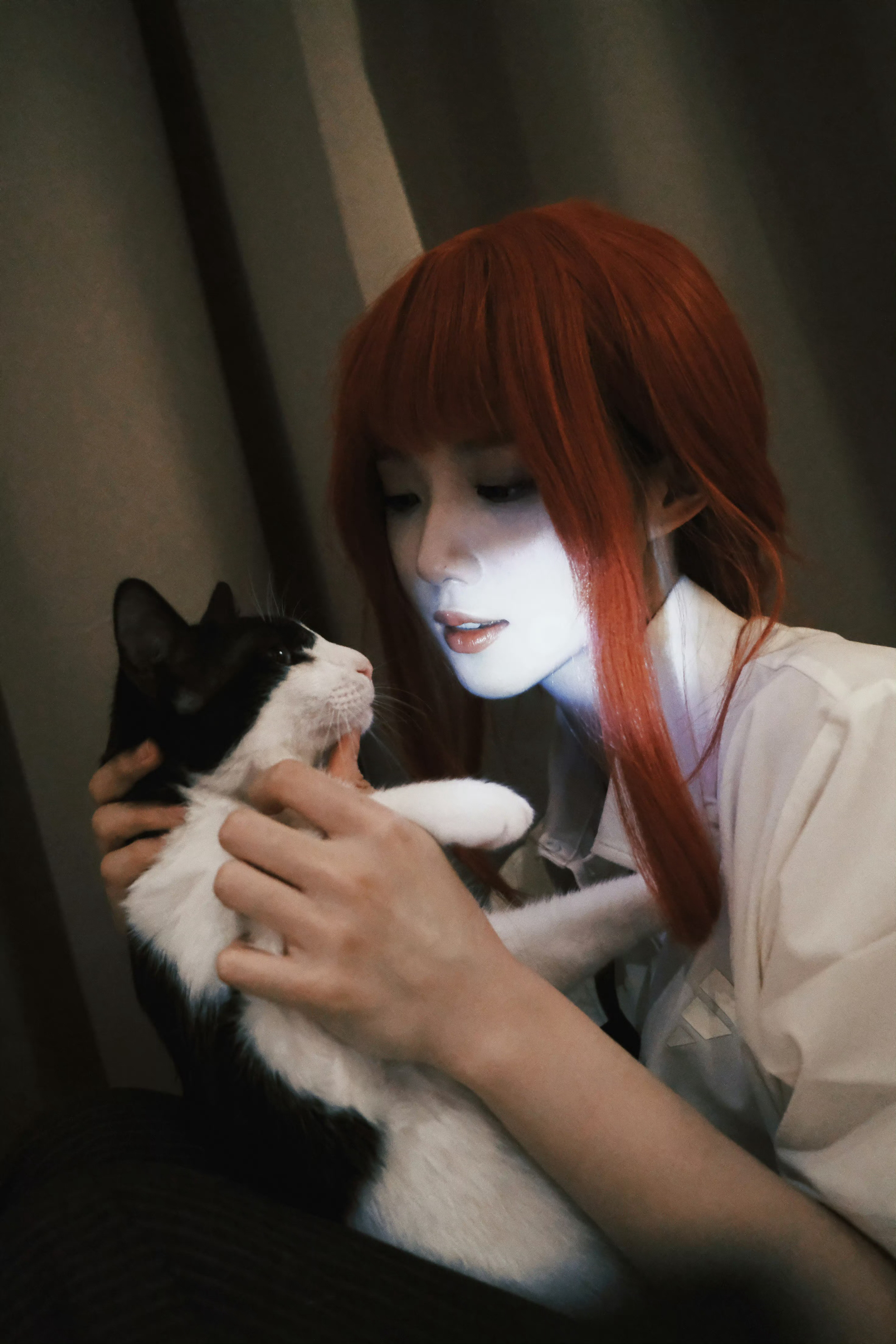 卢昱晓x最新cos造型·羡慕喵星人🐱卢昱晓cos玛奇玛​​​