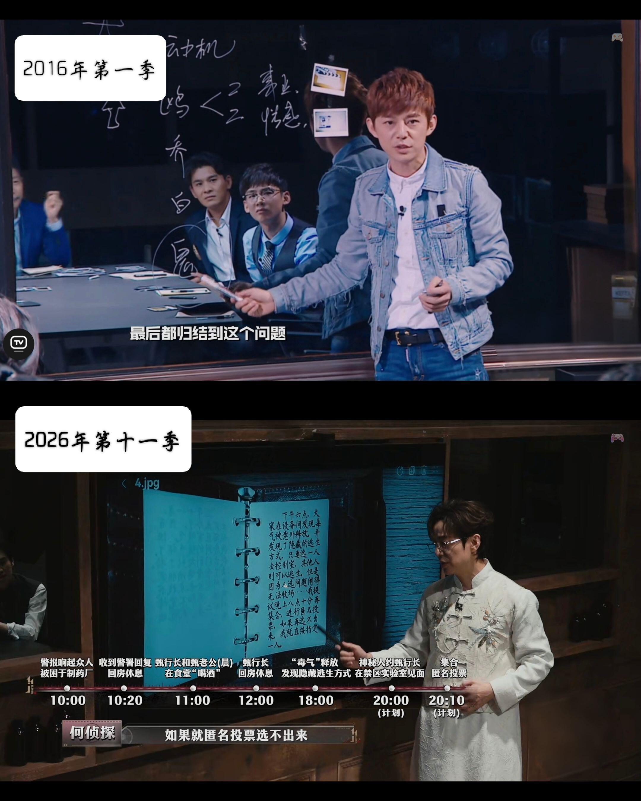 但能同时在同个宇宙……在我价值观还尚未完全形成的时候就跟着你了明星大侦探｜大侦探