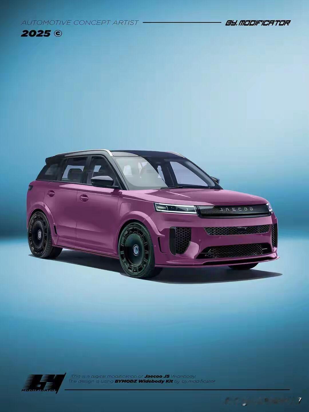 奇瑞Jaecoo5改装车简直太惊艳了，说它不给路虎留机会，一点都不夸张。之前有