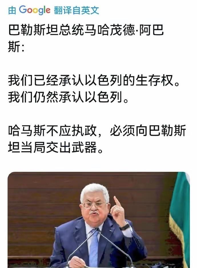 瞧这老哥，内战内行，外战外行，哈马斯也是倒了八辈子血霉，生死存亡之际，落井下石的