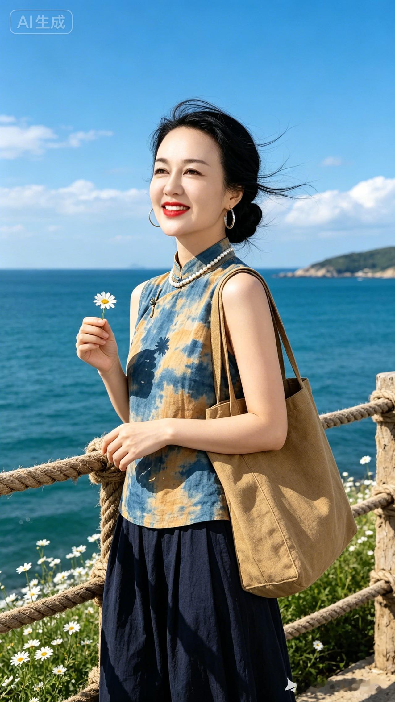 海边度假穿搭，清新自然，微笑面对大海🌊🌸