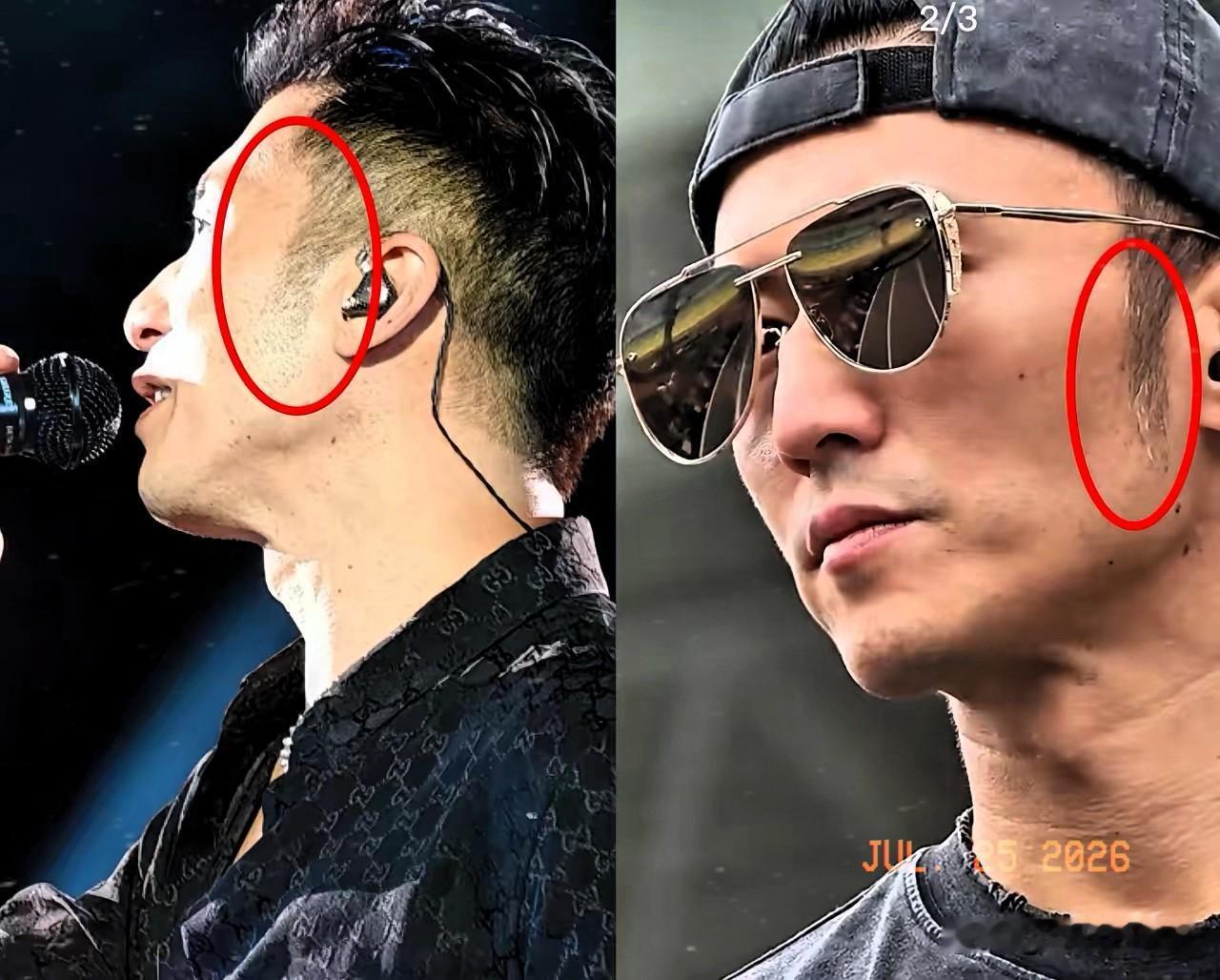 谢贤去世后，这是谢霆锋第一次露面，他看起来不太对劲，细心的网友发现，他的鬓角
