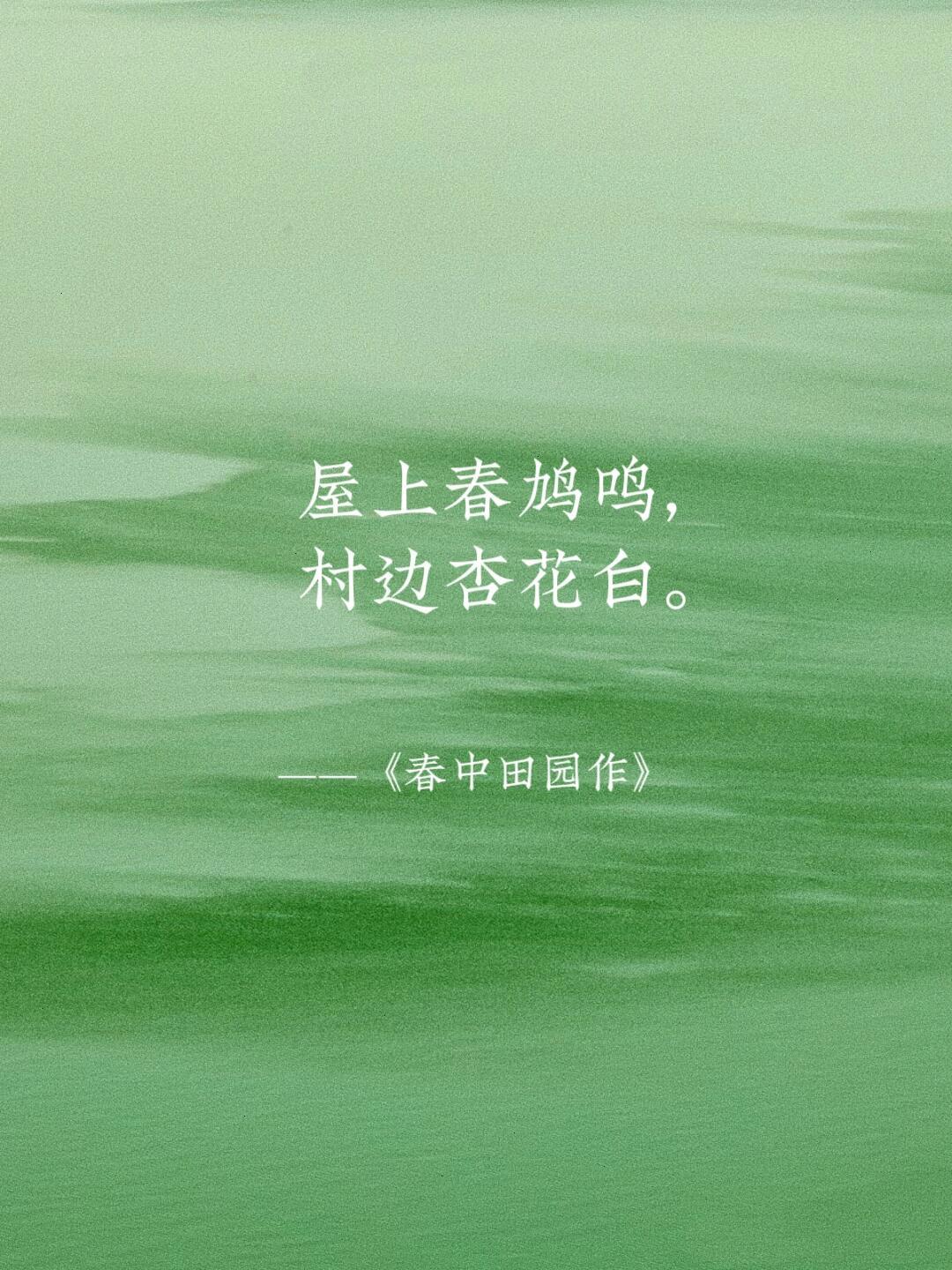 王维笔下唯美的春天。​​​