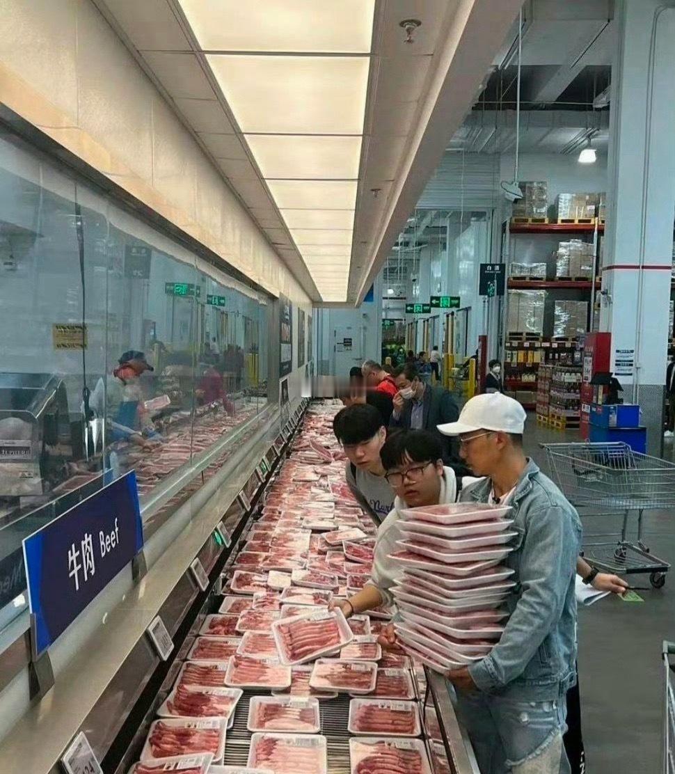 刘畊宏买牛肉是这样的，有钱人就是不一样