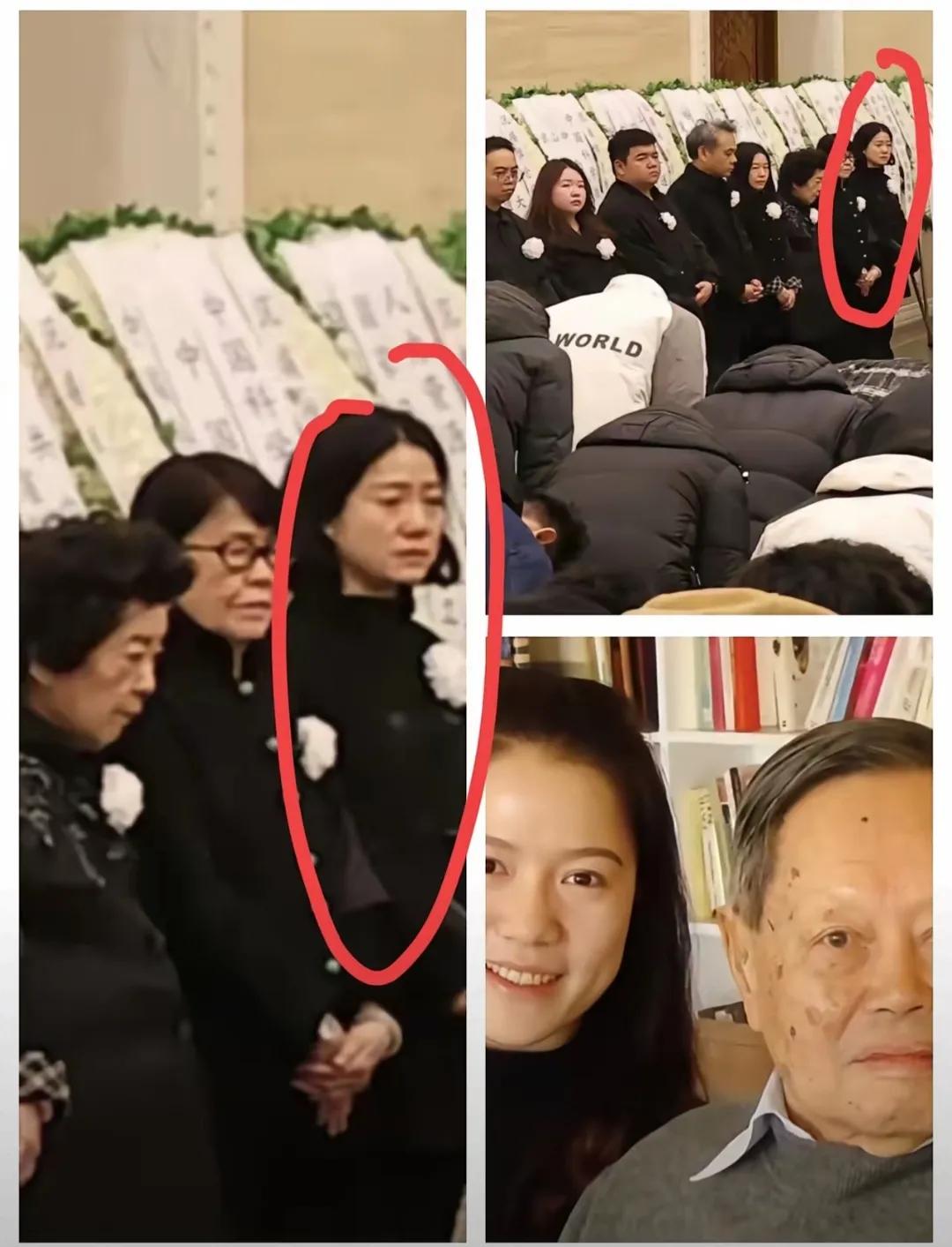 我奶奶看了楊先生的追悼会，她说，先生的子女对翁帆什么态度，看看她站的位置就知道了