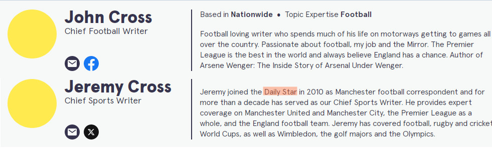 镜报有2个克罗斯，如果用流行的星级评分的话，一个是，另一个是