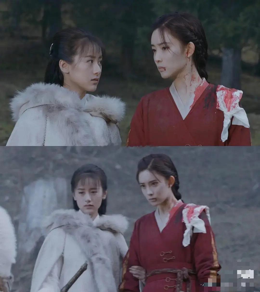 这两张图孟子义好美，但是我get到了袁冰妍的小白花气质怪不得当时火了