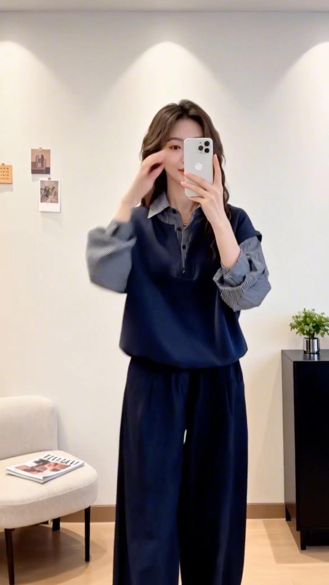 休闲风时髦穿搭女装搭配每日分享女装