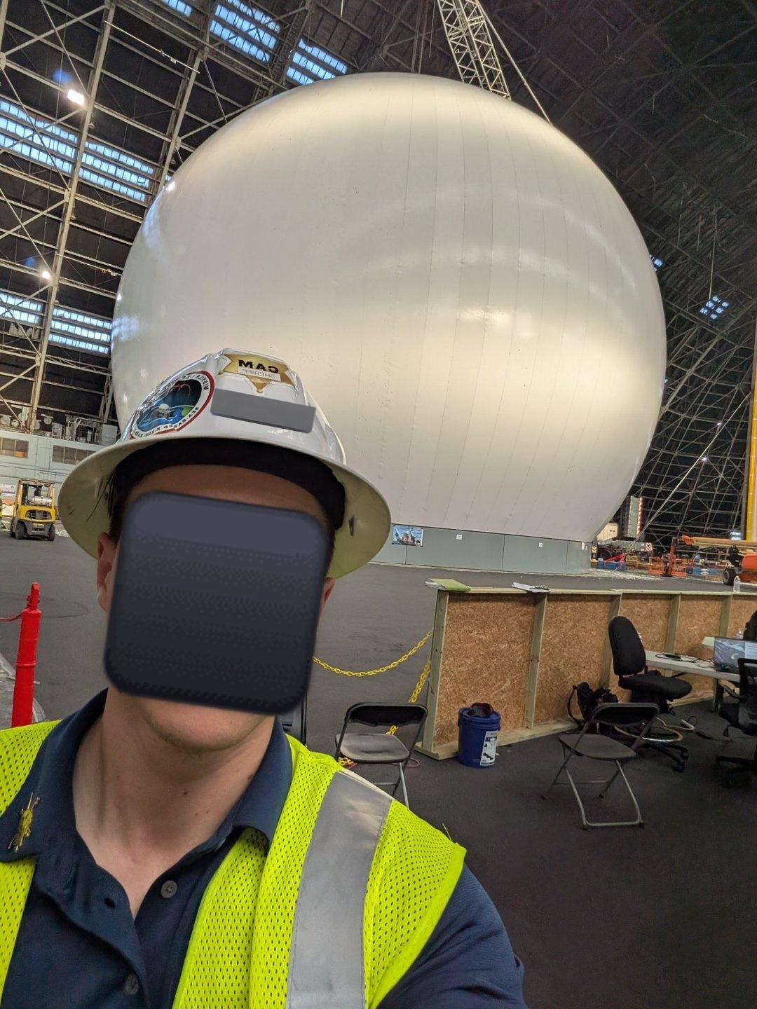 测试中的海基X波段雷达（SBX-1）新天线罩