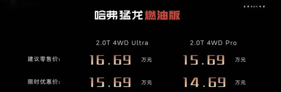 长城又发布新车，从这个售价来看，长城为了拉升销量也是拼了！长城