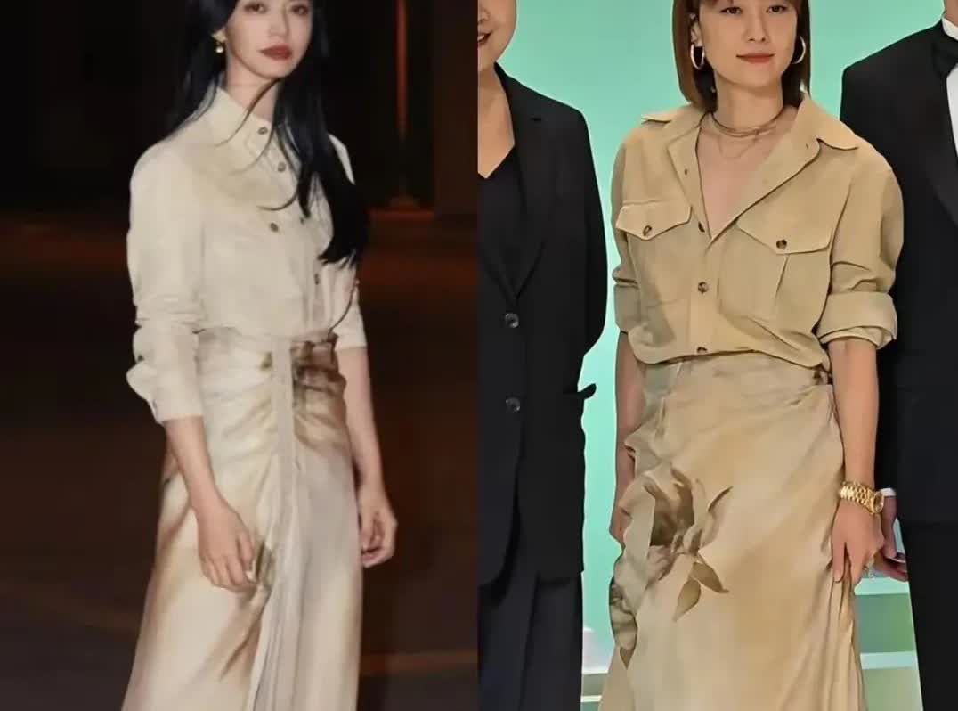 马伊琍和姚晨同样的一件礼服，却穿出了不一样的感觉，马伊琍太刻意了
